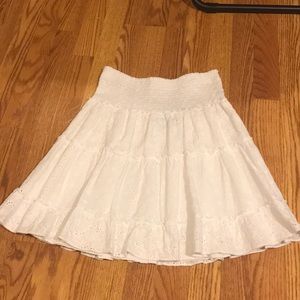 White Eyelet Skirt